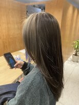 リノア 鵠沼海岸(LINOA)&nbsp;艶髪透明感オリーブベージュブリーチなしカラー