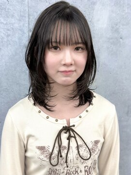 モリオ(morio) ハッシュカットレイヤーカット韓国風ミディアムレイヤー