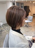 ショート/ハイライト/レイヤーカット/髪質改善/ボブ/白髪ぼかし