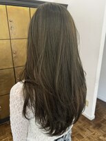 ヘアーアイスカルテット(HAIR ICI QUARTET)&nbsp;ブリーチなしカラー透明感ベージュ小顔レイヤー韓国風