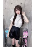 ダークブルー/デジタルパーマ/ワンホンレイヤー[渋谷]