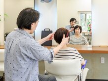 エムズヘアー(M's hair)の雰囲気（仕上げのドライカットが再現性・モチの良さを高める秘訣です♪）