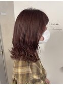 〈Chainon.〉ブリーチあり◎カシス×ピンクベージュ