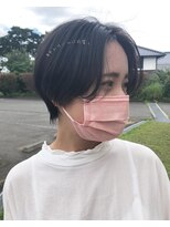 ヘアーデザイン イーエックスターバン(Hair Design ex Turban) 前髪なしの透け感ショート