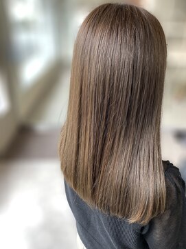 アットラップレーヴ(attrape-reve) 大人可愛い髪質改善カラーナチュラルベージュ透明感ストレート