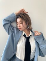 大人可愛いボブ　透明感ヘアカラー　《vain 渋谷》
