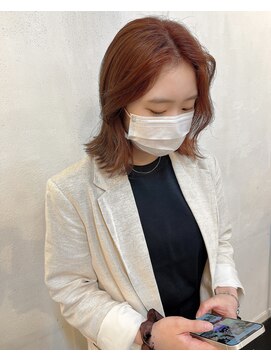 ビジュー(bijou) orange brown