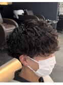 ツイストスパイラルパーマツイストパーマメンズマッシュパーマ