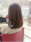 ミルクチョコレートカラー×レイヤーセミロング