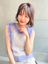 【ROJITHA表参道原宿】ナチュラルイヤリングカラーふんわりボブ