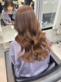クーラアオヤマ(Cura Aoyama)&nbsp;コテ巻き風パーマで毎朝のセットも楽になります。