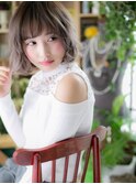 ホワイトアッシュハイライト外国人風大人ボブc5上尾10代20代30代