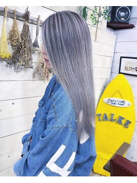 トーク 武庫之荘(TAL'KE) TAL'KE武庫之荘/バレイヤージュ×ホワイトシルバー_227_