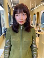 スニュウ(snuw)&nbsp;【snuw mina】ワインレッド/レイヤーカット/顔まわりカット