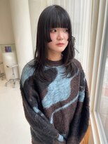 ハイブ 金沢(Hive)&nbsp;ミディアムレイヤーヘルシースタイル姫カットダークブラウン