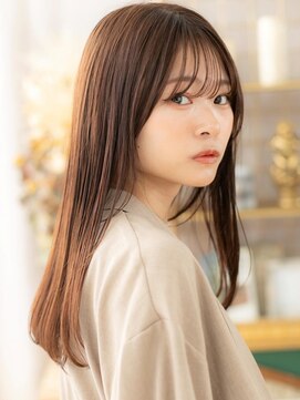 カバーヘア ブリス 大宮西口(COVER HAIR bliss) シースルーバングアースカラーエアストレートa大宮20代30代40代