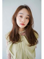 シェル 立川(shell)&nbsp;くびレイヤーエモージュ前髪ピンクベージュワンカール【立川】