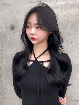 アイシー 表参道(ICY) 韓国ヘア 2wayバング 顔まわりカットNo.1 レイヤー グレージュ