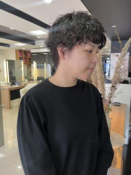 スタイル 茅ケ崎(STYLE) 【ハクラ】マッシュパーマ マッシュショート ショートパーマ