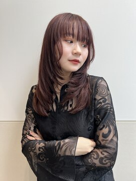 ジュエム(jouerm) くびれレイヤー小顔カット☆前髪イメチェンミディボブルフ