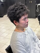 アウル 心斎橋(owl)&nbsp;大人スパイキーショート×シャドウパーマ×フェザースパイキー