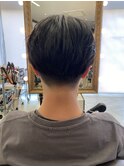 リクルートブラック/刈り上げショートマッシュ