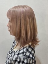 ノワ 三鷹店(Nowa)&nbsp;ミルクティーカラー×外ハネ