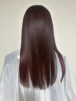 クロップ エス 茅ヶ崎本店(crop es)&nbsp;ブリーチなしワインレッド