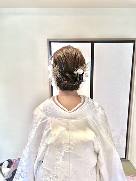 ブラウ ネイル パーティー(Blau Nail Party) ふわふわシニヨン　水引