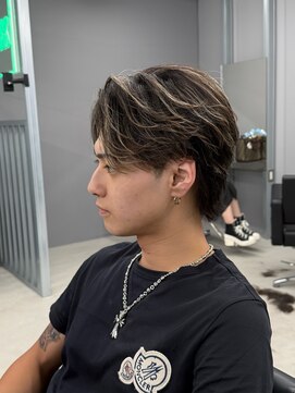 リッチブランドアンドコー(Rich Brand&Co) バレイヤージュブリーチダブルカラーハイライトメッシュブリーチ