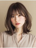 小顔ミディアム♯ミディアム＃30代＃40代