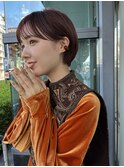 やわらか丸みショート×シースルーバング