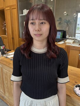 リコ(liko) セミロング×暖色カラー