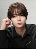 メンズカットメンズヘアシースルーマッシュ曲がる縮毛矯正
