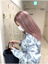 ケンジ 平塚ラスカ店(KENJE)&nbsp;ピンクカラー/ペールピンク/暖色/ブリーチ/平塚【相原美紅】