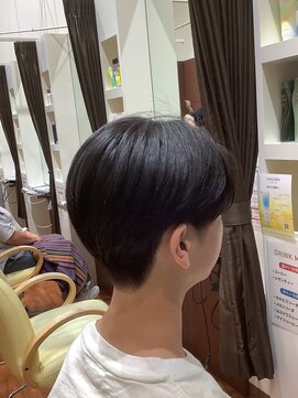 韓国暗髪カラーヌーディーカラー髪型メンズ