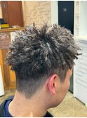 針金パーマカスタム/スパイキーアフロ
