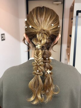 オウン(AUN) タイトツイン編みおろし