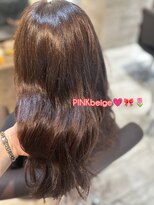 ルッカヘアガーデン 鶴ヶ島店&nbsp;ブリーチなし/ピンクブラウン/艶カラー