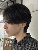 ガーデンタチカワネクスト(garden tachikawa next) 大人男子センターパートニュアンスパーマ毛流れパーマ20代30代