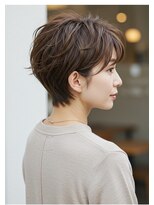 ネックス 表参道本店(nex)&nbsp;【nex表参道】くびれショート　くすみカラー　ボブ　