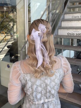 クラリス バイネオ 武蔵小杉(Claris by neo) リボンハーフアップカチモリ◯