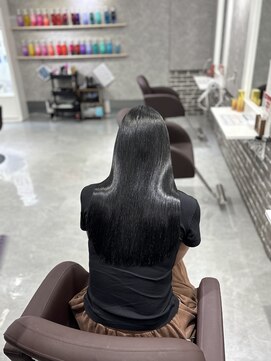 アグ ヘアー ショコラ梅田2号店(Agu hair chocolat) 地毛風ストレート×極艶ロング