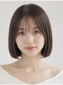 ぱつっとボブ