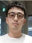 ブリーチハイライト髪質改善ダブルカラーメンズカット