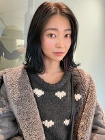 モンルル プル(mon loulou + plus)&nbsp;レイヤーカット、インナーカラー、パープルカラー