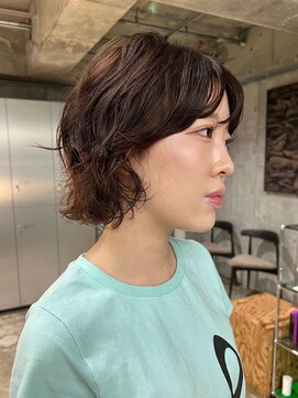 ナヌーク ダイカンヤマ(nanuk daikanyama) ドライパーマウルフパーマボブウルフパーマボブレイヤーパーマ