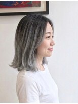 アッシュ 川崎店(Ash)&nbsp;バレイヤージュ　グレージュ　ブリーチあり