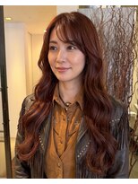 グッドフェローズ ミナミホリエ(GoodFellas minamihorie)&nbsp;大人可愛いロングレイヤーくびれヘアスタイル羽エクステ艶感