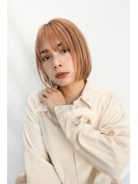 オースティン 門前仲町(AUSTIN)&nbsp;大人かわいい前髪セシルカットココアブラウンフリンジウェーブ